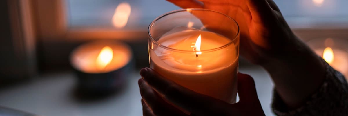 Candle making supplies and finished candles